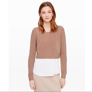NWT Club Monaco Cropped Ribbed Sweater